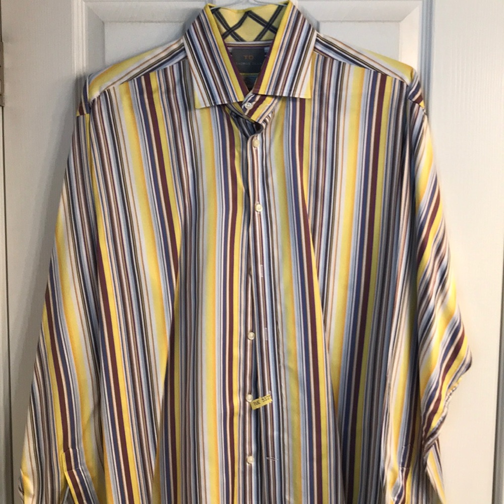 Thomas Dean striped shirt